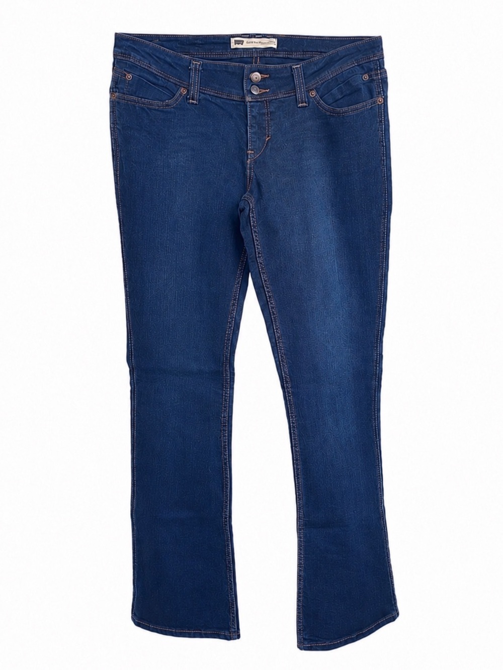 EUC Levi's Demi Curve Low Rise Bootcut Skinny Dark Blue Jeans Women's Size 14 - Picture 2 of 8